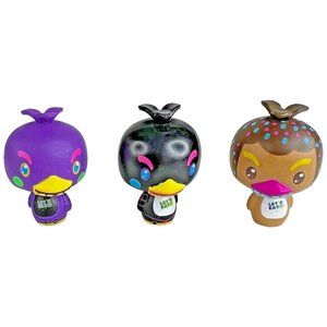 3 Funko Five Nights At Freddys Pint Size Blacklight Chica Black Purple Chocolate